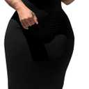 PINSV Women's Sexy Bodycon Tank Dress Basic Sleeveless Long Maxi Dresses Party Club Beach Sundresses (Black, L)