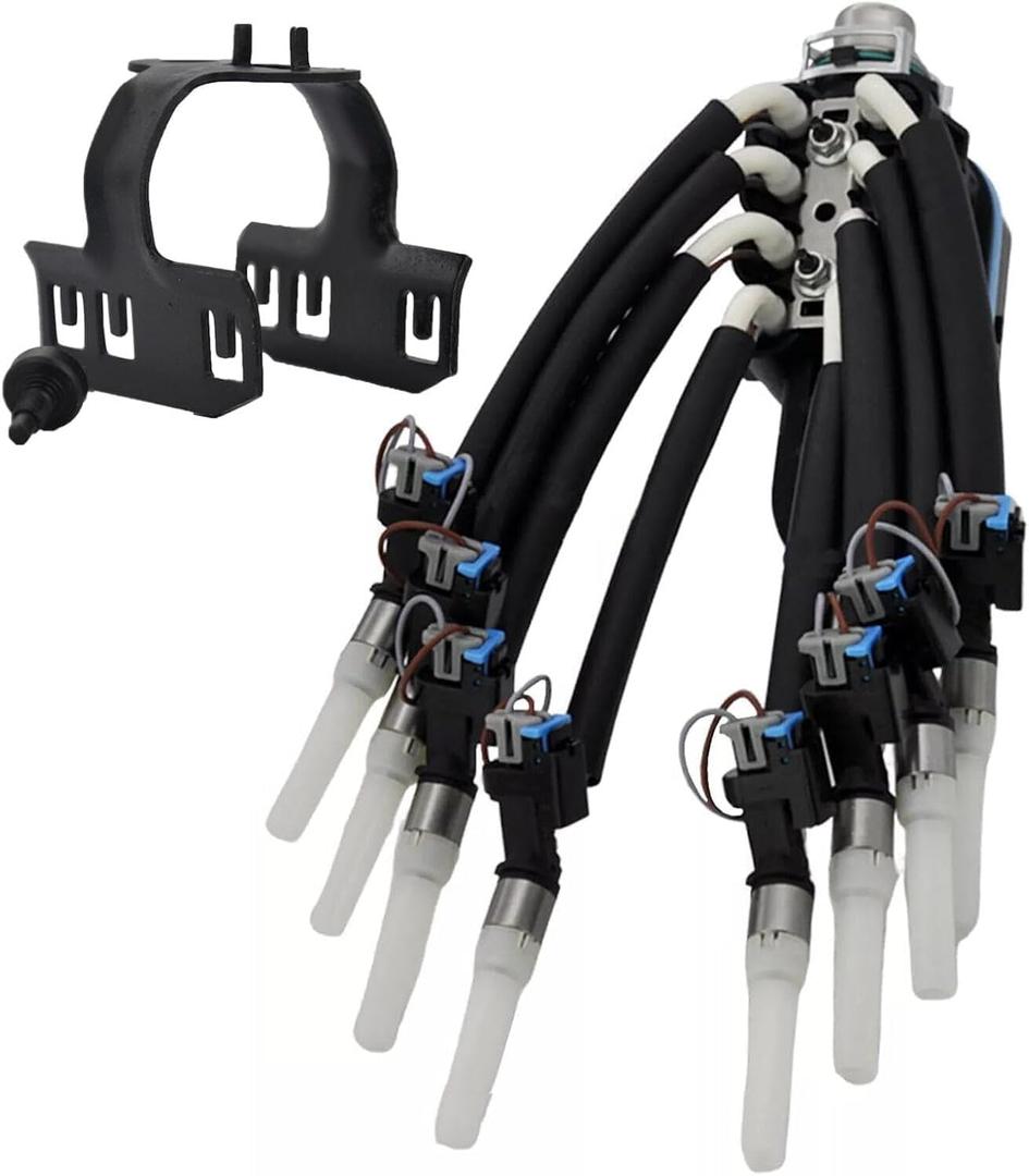 FJ504 Spider Fuel Injector 8 Cylinder for 1996-2002 V8 5.0L 5.7L Chevrolet 1500 Suburban K1500 K2500 GMC Savana Yukon 1500 2500 3500 Pickup Truck with Bracket