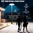 11000W Solar Street Light Round Solar Lamp Post Light Outdoor Waterproof
360° Wide Angle, Dusk-to-Dawn, Motion Sensor, 1068 LEDs, Remote Control, Ideal for Parking Lot, Driveway, Yard, Garage, Farm