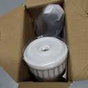 PUFTEM Electric Spin Scrubber, Cordless Shower Scrubber with Battery Level Display, 2 Speeds Electric Scrubber for Cleaning with 6 Replaceable Heads, Cleaning Brush for Bathroom/Sink/Window (White)