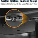 Veharvim Upgraded Sun Visor Repair Kit for Jeep, Heavy Duty Sun Visor Clip Compatible with Jeep Wrangler JK 2018/ JL/Wrangler 2018-2023/ Gladiator 2020-2023 (Black)