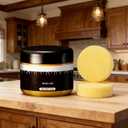 Beeswax Furniture Polish, All-Natural Wood Wax Conditioner & Cleaner, Waterproof Restorer and Protector for Wood Furniture