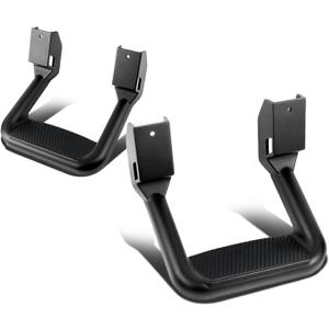 Auto Dynasty Universal Side Step for Pickups & Trucks, Aluminum, Black Coated, Set of 2