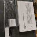 Wireless Keyboard and Mouse Combo, Full Size Silent Ergonomic Keyboard and Mouse, Long Battery Life, Optical Mouse, 2.4G Lag-Free Cordless Mice Keyboard for Computer, Mac, Laptop, PC, Windows