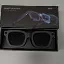 AI Smart Glasses with Camera, 1080P Video Recording Glasses, 8MP Camera Glasses, Real Time Translation, ChatGPT AI Voice Assistant, Open-Ear Audio,4-level electrochromic sunglasses for Men Women