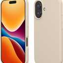 kwmobile Case Compatible with Apple iPhone 16 Case - TPU Silicone Phone Cover with Soft Finish - Cream