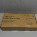 Patented Swimming Pool Fountain with Lights - for Above & In-Ground Pools, Pool Waterfall with 7 Color LED Lights, Extend Pipe Pool Cooler Sprinkler Sprayer Pool Party Decor, Pool Jet Accessories