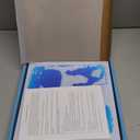 Sensory Liquid Floor Tiles for Kids, Decorative Tiles for Autism, Early Learning Toys, Activity Play Mats with Anti-Slip Backing, Multi-Color Set of 4 Pack 12" x 12"