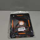 Case for iPad (A16) 11th/10th Generation 11/10.9 inch 2025/2022, Heavy Duty Military Grade Shockproof Rugged Cover with Pencil Holder/Stand for i Pad 11th / 10 th Gen(Black+Orange)