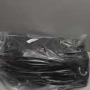 Black 100% Blackout Linen Curtains 120 Inches Extra Long Ceiling to Floor,Eyelet Top Full Black Out Room Darkening Thermal Insulated Sliding Glass Door Curtain Panels W50 x L120 Length 10 FT Drapery