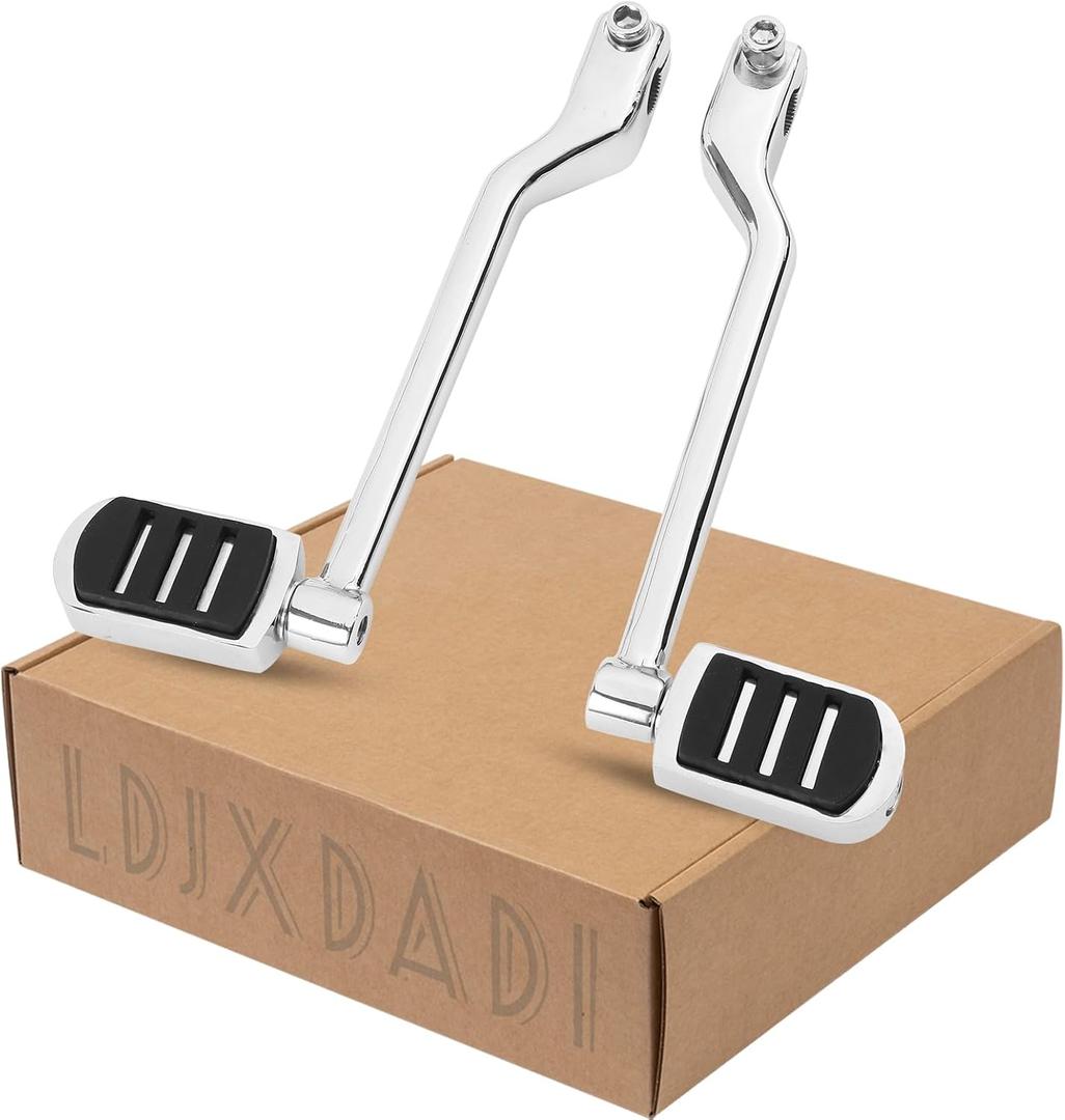 Heel Toe Shifter Lever Pegs,Front Rear Shift Peg Fit for Harley Touring Street Glide Road King Road Glide Electra Glide 1988-2024, FL Softail 1986-2017, Trike 2008-2024 Chrome