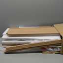 INNOD Bathroom Wall Storage Cabinet, Medicine Cabinet with Adjustable Wood Shelf & Doors, Over the Toilet Storage Cabinet for Laundry Room & Living Room Kitchen Storage Islands (Natural Oak)