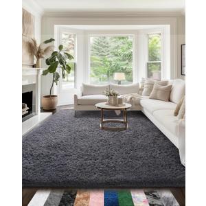 Ophanie Upgrade 5x8 Rugs for Living Room,Grey Fluffy Carpet Large Fuzzy Plush Shag Comfy Soft, Non-Slip Indoor Floor Carpet,for Kids Boys Girls, Room,Bedroom,Playroom, Home Decor Aesthetic