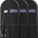 Travel Garment Bag with Zipper Pocket, Suit Bag for Suits, Dresses, Coats