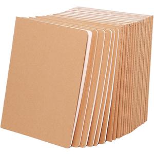 24 Pack A5 Lines Notebook Bulk Kraft Cover College Ruled, Lined Paper Travel Journals Composition Diary Subject Notebooks Planner, 60 Pages, 8.3x 5.5
