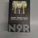 N9R 100PCS Gold Plastic Forks, 7.48inch Disposable Gold Plastic Silverware, Heavy Duty Plastic Forks for Parties, Weddings and Events