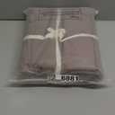 Cooling Queen Duvet Cover Set 3 Pieces-100% Washed Cotton with Chic Wide Trim Design Linen Like Textured Ultra Soft Cozy Bedding with Zipper Closure(Hemmed Light Brown,Queen 90"x90")