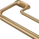Mayrhyme Double Curtain Rods, Wrap Around Curtain Rod for Windows, Internal Splicing 1'' Front and 5/8'' Back Adjustable Curtain Rod with Aluminum Finials and Brackets (Warm Gold, 28-150")