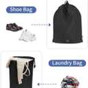 WANDF 7 Set Compression Packing Cubes for Travel, Shirt Folder for Wrinkle-Free, Suitcase Organizer Bags Set for Carry-On Checked Luggage Duffle Bag Women Men(Black)