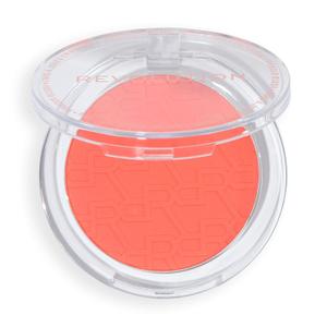 Revolution, Blusher Reloaded, Talc-Free Powder Blush with Matte Finish for Cheeks, Rich Pigment & Buildable, Vegan & Cruelty-Free, Poppin' Orange