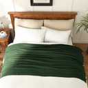 JOOJA Emerald Green Throw Blanket, Soft Fluffy Fuzzy Knit Blanket for Couch Bed Sofa, Cozy Plush Warm Blanket for Bedroom Living Room, Spring Home Decor, 50x60 Inches