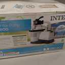 INTEX 1,500 GPH Krystal Clear Sand Filter Pump for Above Ground Pools, Swimming Pool Pump with Automatic Timer - Improved Circulation, Filtration, & Clarity