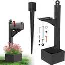 56" Decorative Mailbox Post with Planter Box for Outside | For Outside, Tall Decorative Mount, Decorative Post w/Flower Box, Architectural Post