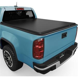 AUTOSAVER88 Soft Roll Up Truck Bed Tonneau Cover Compatible with 2015-2026 Chevy Colorado/GMC Canyon 5.2ft Bed