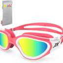 ZIONOR Kids Swim Goggles, G1 MINI UV Protection Anti-Fog Polarized Swimming Goggles for Age 6-14 (Pink)