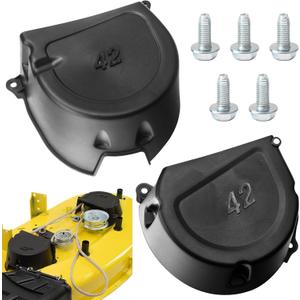 Karbay GY21773 GY21084 GX22456 L/RH Shield Kit for J-OHN Deere 42" Mower Decks 107S, D100, D105, D110, D120, D125, D130 and More Mower Package includ Screws