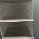 MAX Houser 6 Tier Shelf Hanging Closet Organizer, Cloth Hanging Shelf with 2 Sturdy Hooks for Storage, Foldable (Beige)