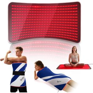 Red Light Therapy Mat for Body, 39" x 23" Large Size Near Infrared Red Light Therapy Pad Full Body, 660nm&850nm(520 LEDs), Adjustable Timer and Power Levels