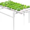 VIVOSUN Hydroponic Grow Kit, 1 Layer 36 Plant Sites 4 Food-Grade PVC-U Pipes Hydroponics Planting System with Water Pump, Pump Timer, Nest Basket and Sponge for Leafy Vegetables