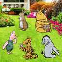 Classic Winnie The Pooh Party Supplies, 5PCS Yard Signs with Stakes, Outdoor Lawn Party Decor, Winnie Baby Shower Party Decorations