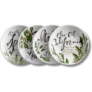 Rosanna Olive Oil Dipping Dishes  Porcelain Sauce Dishes, Perfect Side Dish Bowls for Bread, Olive Oil, Condiments & Dips