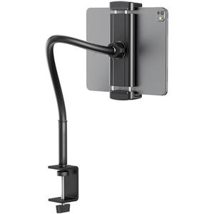 TeQable Tablet Stand for Desk, Gooseneck iPad Holder Clamp Mount, 360° Adjustable Arm Mount for iPad Pro/Air/Mini, Kindle Fire, Galaxy Tabs, 4.7"-13.5" Tablets, for Kitchen, Work, Video Call, Bed