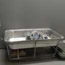 Large Full Size 33-Pcs Disposable Chaffing Buffet with-Covers, Utensils, Fuel Cans  Premium Chafing Dish Set for Events, Parties, Catering (Complete Kit (with Racks))