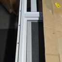 Vinyl Basement Window, 32" x 18" Bathroom Sliding Window with Double Pane Insulated Tempered Glass and Fiberglass Screen for Basement, Bathroom, Shed (White)