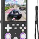 2 x Silicone Case for R36 Ultra, Anti-Slip Protective Cover with Lanyard, Shockproof Dustproof Skin, Ergonomic Grip, Precise Cutouts for Cooling Vents, Anti-yellowing Gaming Accessory for R36 UltraBlack