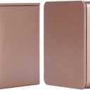 Colorful Square Tin Can Empty Cube Steel Box Storage Container for Treats, Gifts, Favors, Loose Tea, Coffee and Crafts, Mini Portable Small Storage Kit (Gold, 2-Small)
