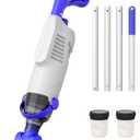 (2026 Upgrade) Little Shark Cordless Pool Vacuum, 60W Motor, 18 GPM Strong Suction, 5000mAh Battery, 60-Min Runtime, Compact Lightweight Handheld Pool Cleaner for Above Ground Pools & Hot Tubs