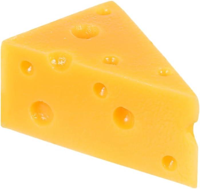 IMIKEYA Simulated Cheese Model Ornament Realistic Mini Cheese Prop for Home Decor Wedding Party Display Photo Props Lightweight Food Model with Vivid Color