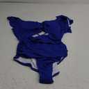 B2prity Women's One Piece Swimsuit Ruffle Slimming Tummy Control Bathing Suit Criss Cross High Waist 1 Piece Swimwear XL, Royal Blue