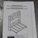 Queen Size Murphy Bed Wall Bed with Top Cabinets, Foldable Cube Cabinet Queen Platform Bed, Modern Wall Bed for Guest Room Or Home Office, No Box Spring Needed (White, Queen Size)