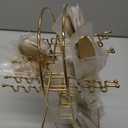 1pcs Gold Cutlery Stand, Stainless Steel Silverware Holder Kitchen Hanging Tableware Storage Rack, Holds 24pcs, Lightweight and easy to move