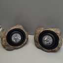 GOODFOEVER Rock Solar Garden Lights, Super Bright Solar Spot Lights, Solar Powered Landscape Lights Outdoor Decorative Waterproof LED Lights for Pathway, Walkway, Yard (solid color)