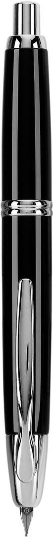 Pilot Vanishing Point Collection Refillable & Retractable Fountain Pen, Black Barrel with Rhodium Accents, Blue Ink, Extra Fine Nib (60341)