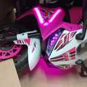 Kid Trax 6V Glow Electric Toddler Kids Motorcycle - Toddler Bike, Indoor/Outdoor Toys, Durable, LED Headlights and Body Light, Realistc Sounds, Kids Ride On Toys, Max Weight 65lbs, Ages 3+, Pink