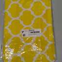 Smiry Rectangle Picnic Table Cover, Waterproof Elastic Fitted Camping Tablecloths for 4 Foot Tables, Wipeable Flannel Backed Vinyl Tablecloth Protector for Indoor, Outdoor (Yellow, 30x48 Inches)