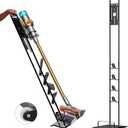 Foho Vacuum Stand Compatible for Dyson V15 V11 V10 V8 V7 V6 with Wheels,Metal Storage Bracket Stand Holder Compatible for Dyson Handheld Cordless Vacuum Cleaners & Accessories & Attachments